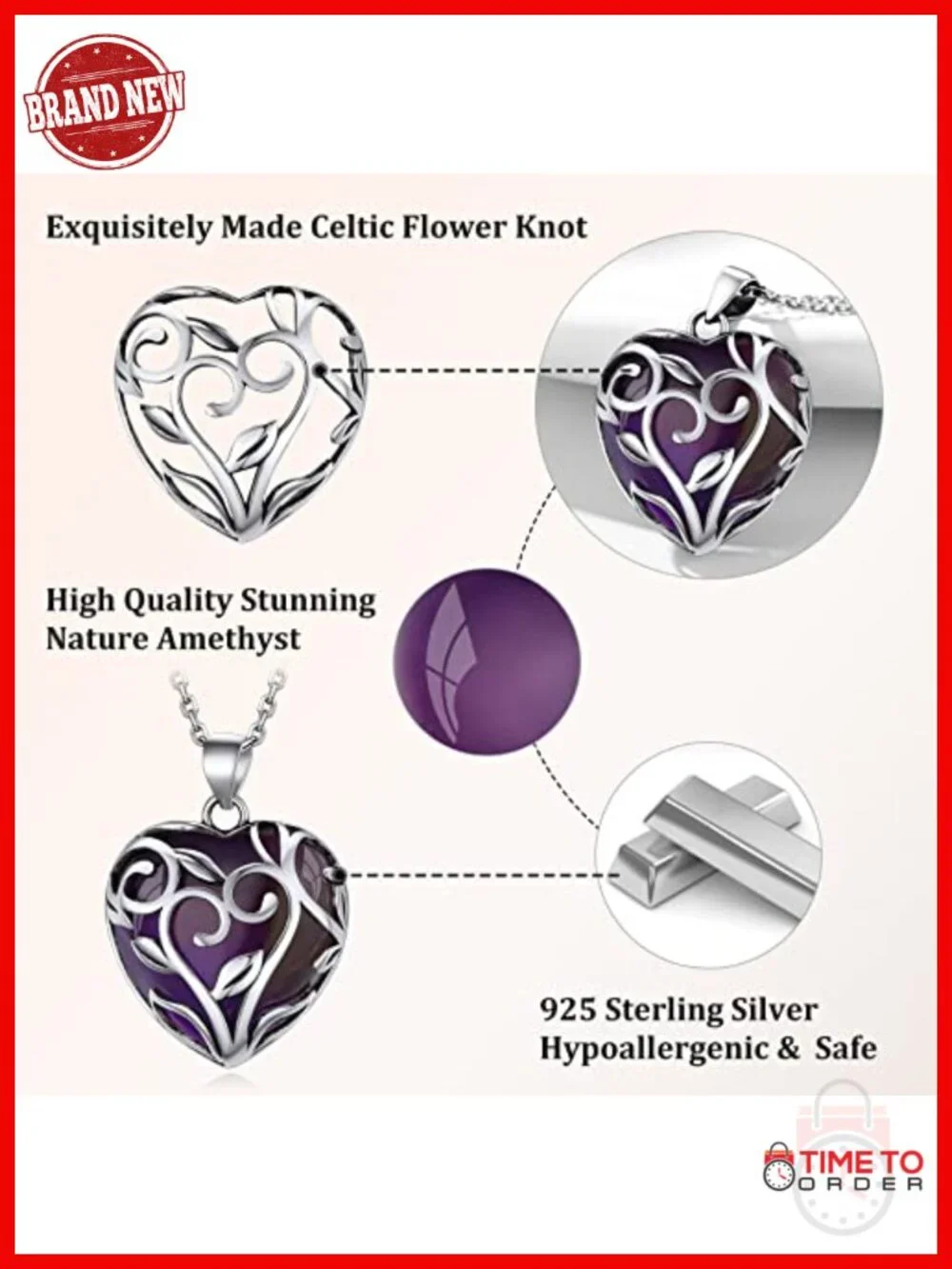 Tree of Life Wrapped Healing Crystal Pendant Necklace Sterling Silver 18in Chain